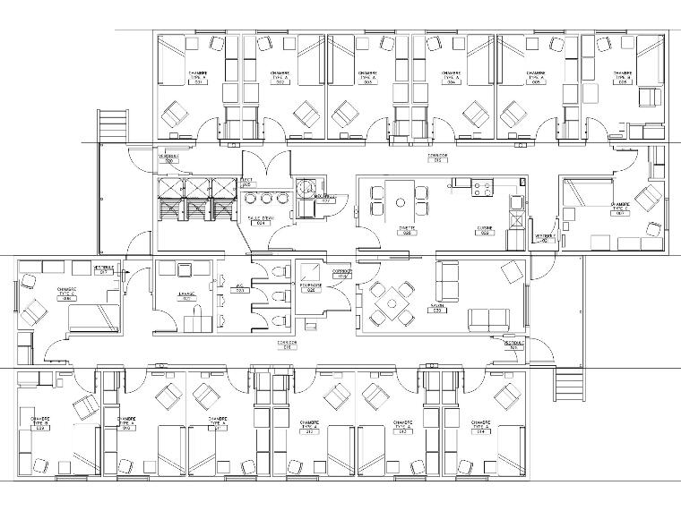 14 rooms dormitory - New Additon