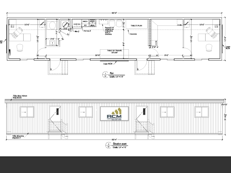 Site office 12x60